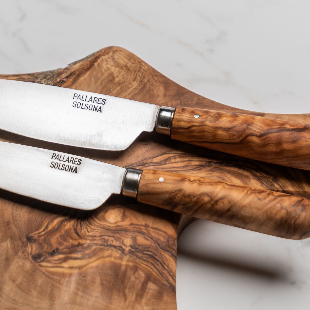 OLIVE WOOD UTILITY KNIFE  / S.S