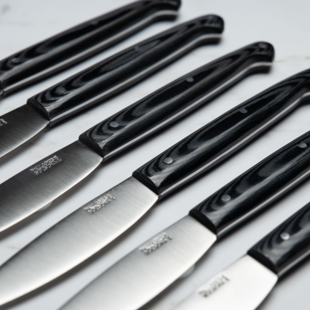 BLACK FIBER TABLE KNIFE / S.S