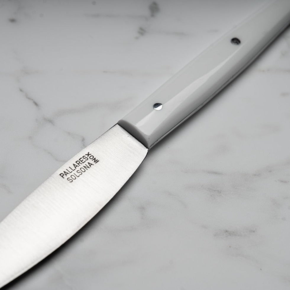 WHITE FIBER TABLE KNIFE / S.S