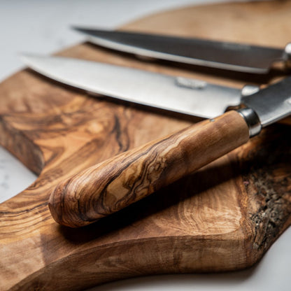 OLIVE WOOD STEAK KNIFE S.S